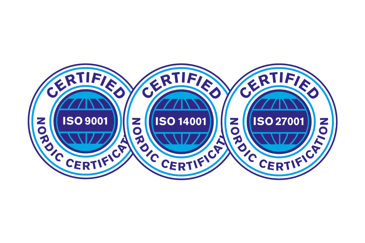 ISO 9001 und ISO 14001 und ISO 27001
