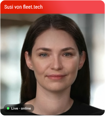 Susi von fleet.tech - Ihre Video KI Beratung